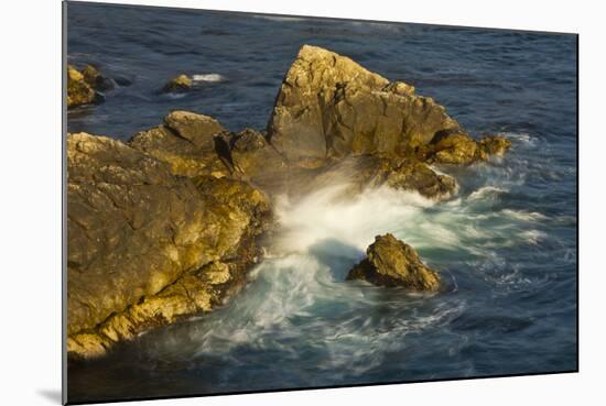 Surf and Rocks, Rocky Creek Area, Big Sur, California, USA-Michel Hersen-Mounted Photographic Print