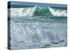 Surf and Sea Foam-Lesley Dabson-Stretched Canvas