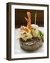 Surf and Turf (Seafood and Beef Steak)-null-Framed Photographic Print