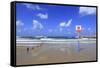 Surf Area on the Beach near Tel Aviv Marina.-Stefano Amantini-Framed Stretched Canvas