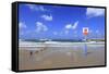 Surf Area on the Beach near Tel Aviv Marina.-Stefano Amantini-Framed Stretched Canvas