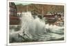 Surf at Avalon, Catalina, California-null-Mounted Premium Giclee Print