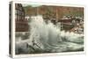 Surf at Avalon, Catalina, California-null-Stretched Canvas