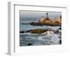 Surf at Playa Los Artistas, Wulff Castel and Resort Hotels, Vina Del Mar, Chile-Scott T^ Smith-Framed Photographic Print