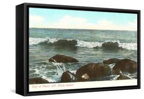 Surf at Watch Hill, Rhode Island-null-Framed Stretched Canvas