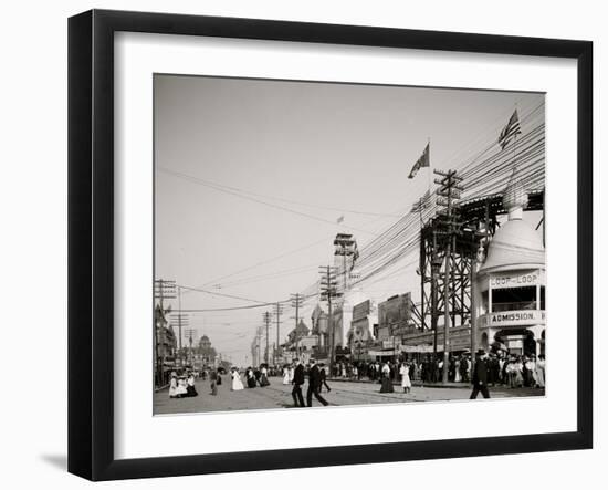 Surf Avenue, Coney Island, N.Y.-null-Framed Photo