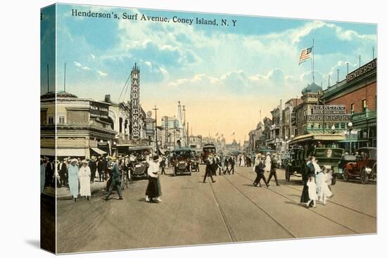 Surf Avenue, Coney Island, New York City-null-Stretched Canvas