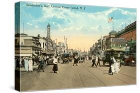 Surf Avenue, Coney Island, New York City-null-Stretched Canvas