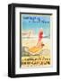 Surf Bathing in South Africa-null-Framed Art Print