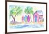 Surf Beach Bar with Boards in Key West-M. Bleichner-Framed Art Print