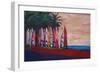 Surf Board Fence Wall at the Seaside-Markus Bleichner-Framed Art Print