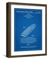 Surf Board Patent-null-Framed Art Print