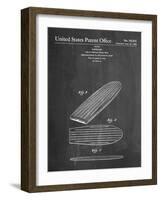 Surf Board Patent-null-Framed Art Print