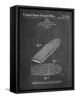 Surf Board Patent-null-Framed Stretched Canvas