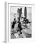 Surf Boards on Beach with Students Shut Out of School by Ft. Lauderdale Teacher Strike-null-Framed Photographic Print