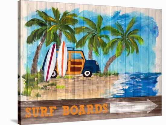 Surf Boards-Julie DeRice-Stretched Canvas