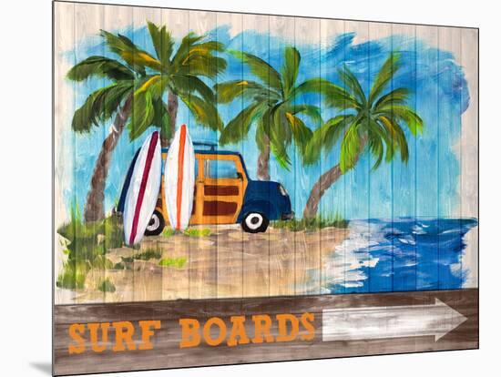 Surf Boards-Julie DeRice-Mounted Art Print