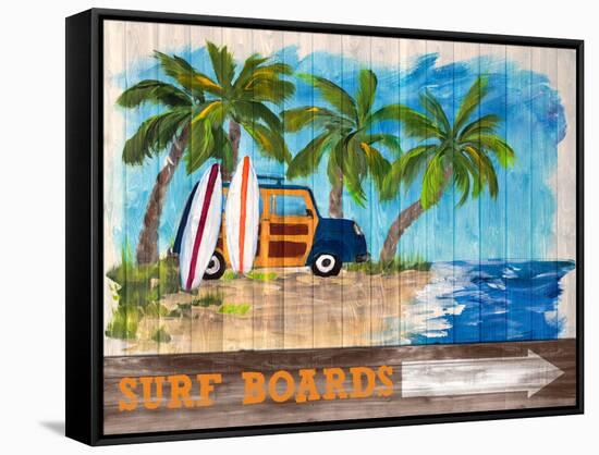Surf Boards-Julie DeRice-Framed Stretched Canvas