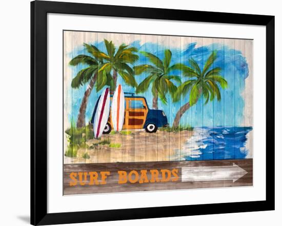 Surf Boards-Julie DeRice-Framed Art Print