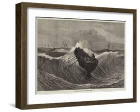 Surf-Boat at Madras Going Out to a Ship-null-Framed Giclee Print