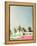 Surf Bus Pink-Design Fabrikken-Framed Stretched Canvas