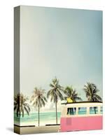 Surf Bus Pink-Design Fabrikken-Stretched Canvas