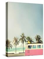 Surf Bus Pink-Design Fabrikken-Stretched Canvas