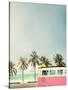 Surf Bus Pink-Design Fabrikken-Stretched Canvas