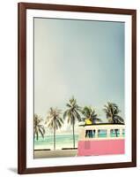 Surf Bus Pink-Design Fabrikken-Framed Photographic Print