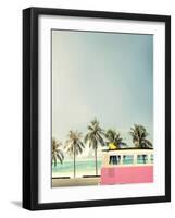 Surf Bus Pink-Design Fabrikken-Framed Photographic Print