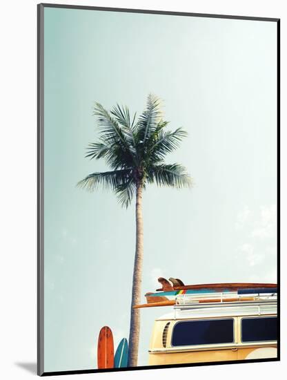 Surf Bus Yellow-Design Fabrikken-Mounted Photographic Print