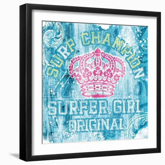 Surf Champion-Joan Coleman-Framed Art Print