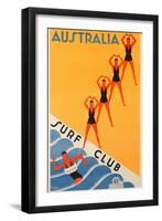 Surf Club Australia-null-Framed Giclee Print