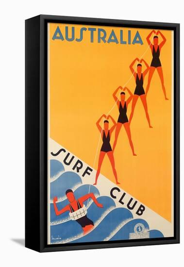 Surf Club Australia-null-Framed Stretched Canvas