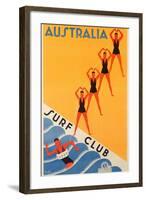 Surf Club Australia-null-Framed Giclee Print