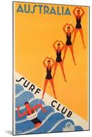 Surf Club Australia-null-Mounted Giclee Print