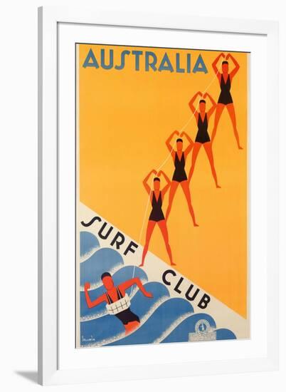 Surf Club Australia-null-Framed Giclee Print