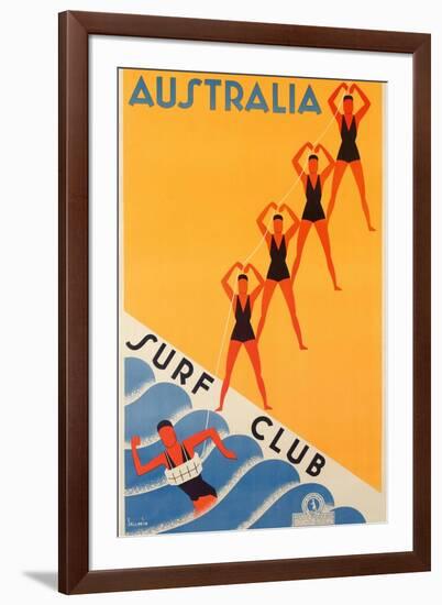 Surf Club Australia-null-Framed Giclee Print