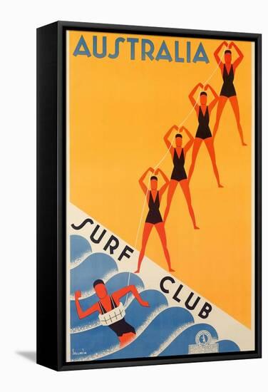 Surf Club Australia-null-Framed Stretched Canvas