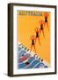 Surf Club Australia-null-Framed Premium Giclee Print