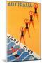 Surf Club Australia-null-Mounted Premium Giclee Print