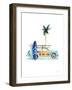 Surf Days I No Words Crop-Mercedes Lopez Charro-Framed Art Print