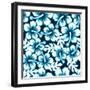 Surf Graphic Floral Hibiscus Seamless Pattern-Adam Fahey-Framed Photographic Print