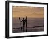 Surf Kayaker Checks Out the Surf, Alaska, USA-Howie Garber-Framed Photographic Print