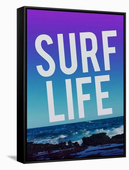 Surf Life-Leah Flores-Framed Stretched Canvas