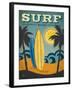 Surf Malibu-Renee Pulve-Framed Art Print