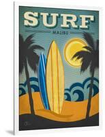 Surf Malibu-Renee Pulve-Framed Art Print