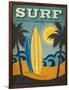 Surf Malibu-Renee Pulve-Framed Art Print