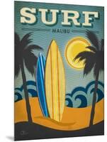 Surf Malibu-Renee Pulve-Mounted Art Print