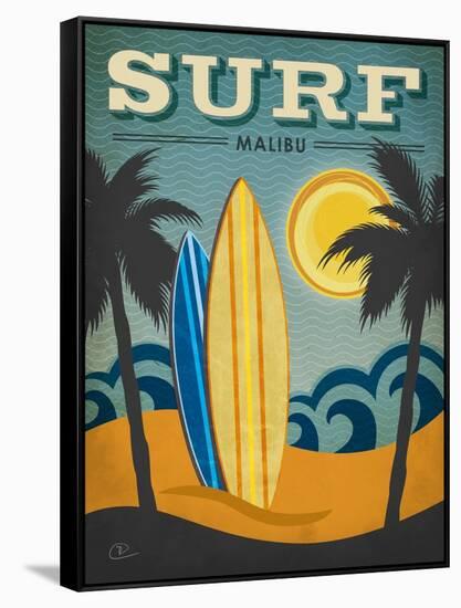 Surf Malibu-Renee Pulve-Framed Stretched Canvas